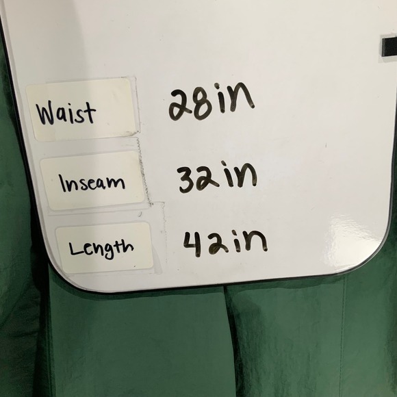 WILO The Label Green Nylon Cargo Pants Elastic Waist Jogger Bottoms Womens M - Picture 6 of 6